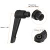 TA-VIGOR 10Pcs Adjustable Clamping Lever Handles, M6 Female Thread Knobs Rotating Screw Locking Quick Release Ratchet Push Button Handle for Machinery Equipment