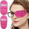 12 Pack Eye Patch for Glasses Reusable Lazy Eye Amblyopia Patches