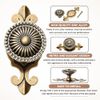 MUXSAM 5Pcs Pulls Handles Knobs for Drawer Door Kitchen,Cabinet Knobs Furniture Wardrobe Round Antique - Antique Brass