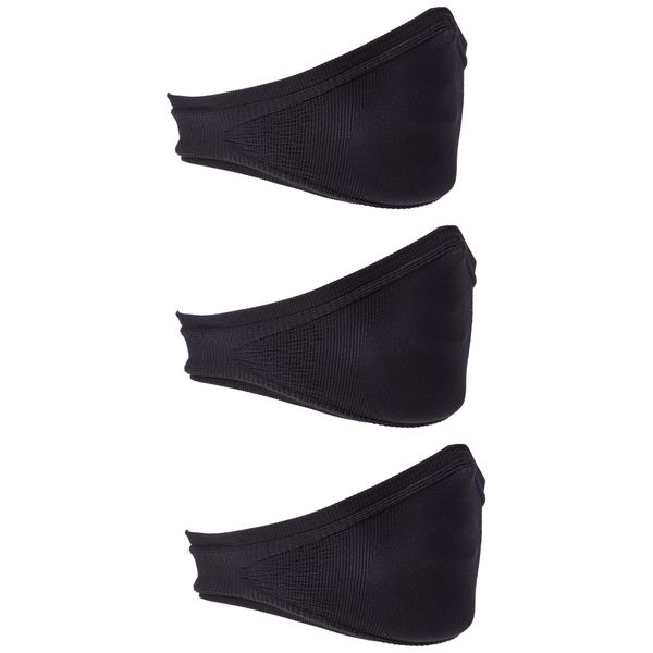 Norman 3-Pack Reusable Black Face Masks - Kids