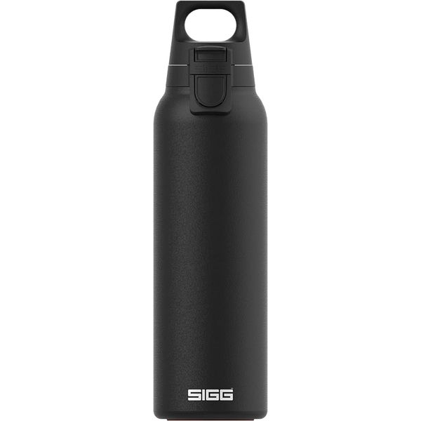 SIGG - Insulated Water Bottle - Thermo Flask Hot & Cold One Light - With Fruit Strainer - Leakproof - BPA Free - 18/8 Stainless Steel - Black - 0.55L