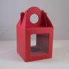 HoitoDeals Medium Single Cupcake Boxes For Muffin, Fairy Cupcake Gift Box with Window (10Pcs Wine Red)