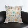 Mid Century Modern Atomic Stars Throw Pillow Cover Repeat Artistic Creative