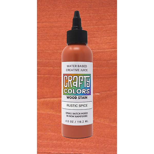 Brick Red Wood Stain - Crafty Colors Vibrant Water Based Wood Stains