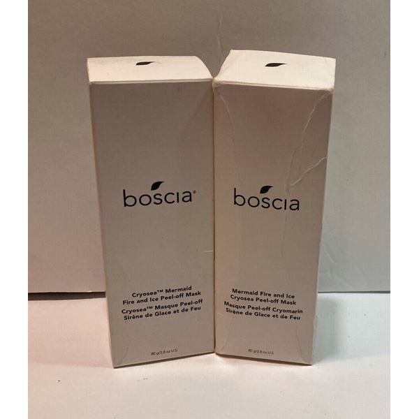 Boscia Mermaid Fire & Ice Cryosea Peel-Off Mask 80g NIB Set of TWO