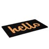 Calloway Mills 100231729BNS Script Hello Doormat, 17" x 29", Black/Natural