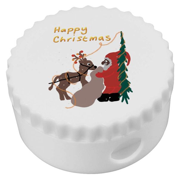 'Father Christmas Preparations ' Compact Pencil Sharpener (PS00044999)