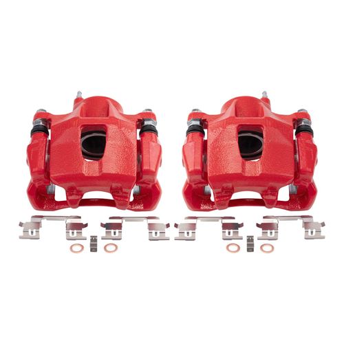 Front Performance Brake Caliper Set Red Compatible with 2005-2010 Scion tC 2000-2005 Toyota Celica