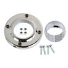 LABLT Chrome Steering Column Floor Mount Replacement for 2 Columns Swivel SBC BBC 350 Universal