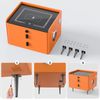 2-Drawers Bluetooth Music Nightstand w/Fingerprint Lock and Wireless Charging