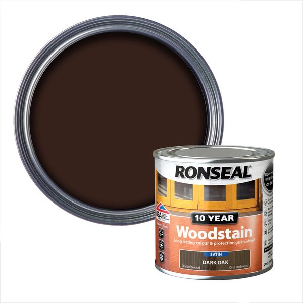 Ronseal 10 Year Woodstain Dark Oak 250ml
