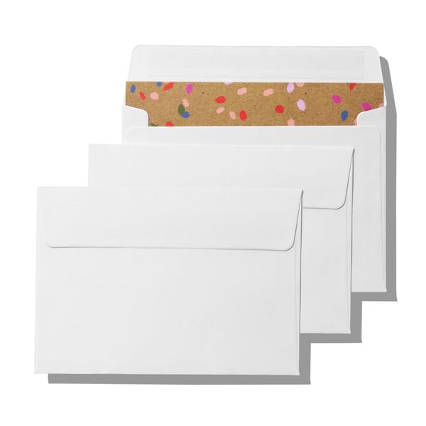 Pack It Chic - 4 3/8" X 5 3/4" A2 Envelopes White (250 Count) Self-Adhesive Envelopes for Invitations, Card Making, Photos, RSVP Cards, and Greeting Cards