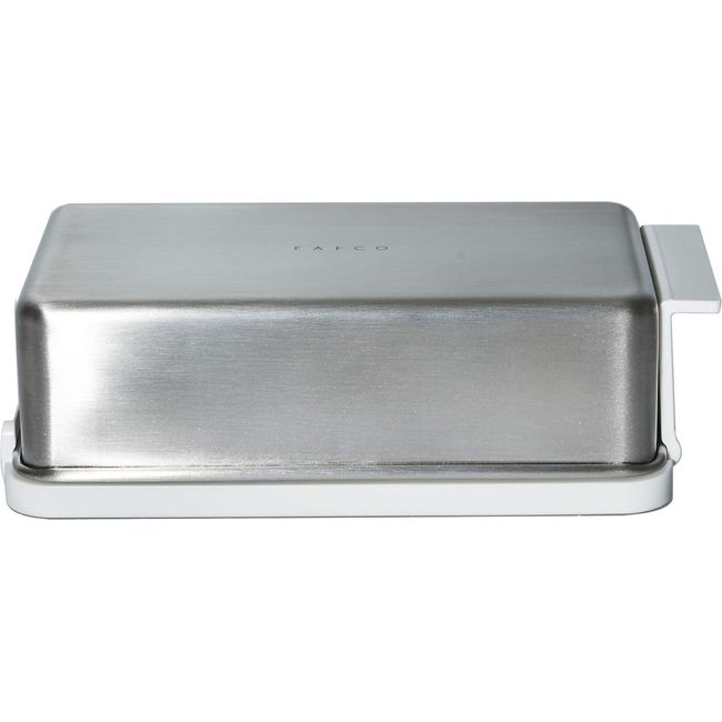 Yoshikawa EATOCO AS0043 Butter Case, Width 6.3 x Depth 3.5 x Height 1.9 inches (16 x 8.8 x 4.8 cm), Made in Japan, Stainless Steel