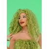 Womens The Grinch Style Long Curly Green Wig