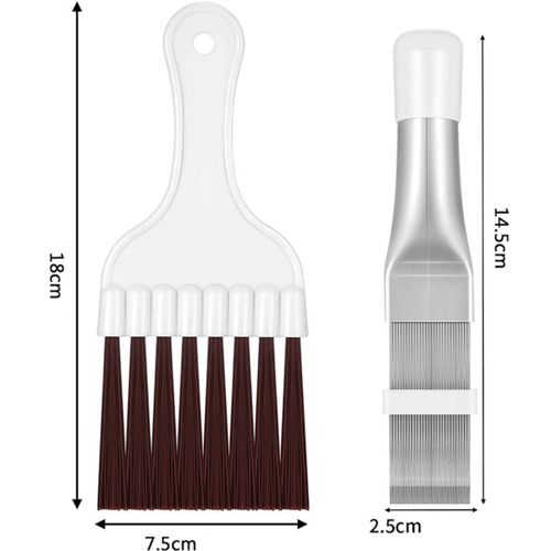 Air Conditioner Cleaning Kit, 3 Pieces, Air Conditioner Cleaning Brush, Air Conditioner Fin, Blue Folding Brush, Cleaning Fin Cleaning Brush, Air Conditioner Fin Comb, Cleaning Tool, Refrigeration