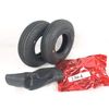Pair 2.80/2.50-4 Mobility Scooter Tyres & Tubes (Good Care) Black