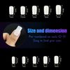 100 Pcs Clear False Nail Tips with Storage Case-Full Cover Coffin Nails in 10 Sizes for Nail Salons and DIY Nail Art-Long Lasting and Durable Artificial Fingernails for Glamorous Looks (Square, Clear)