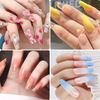 Carehabi Nail Tips, 500 Pieces False Nail Acrylic Artificial Nail Tips with Storage Case for Nail Salons and DIY Nail Art at Home 10 Sizes