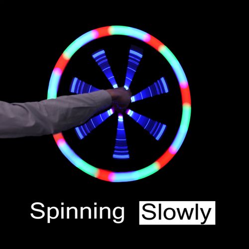 Nunki Toy LED Spinning Toy, Glow Stick Colorful Flash Light Toy Great Gift for Children Kids(Random Color)