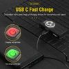 Rechargeable LED Mini Keychain Flashlight COB Lamp Pocket EDC Torch Light Work