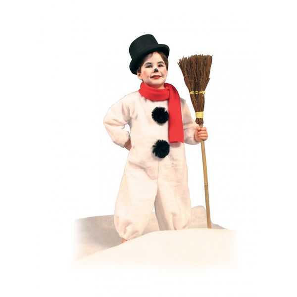 Snowman jumpsuit and scarf without a hat. Size: 98/104