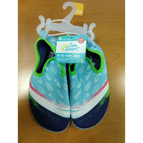 Unisex Kids Water Shoes Large 9-10 UPF 50+ Sun Smart -  E6C