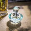 H&D HYALINE & DORA Vintage Light Green Crystal Empty Refillable Mini Perfume Bottle 4ML
