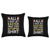 Easter Basket Stuffers for Adults - All I got at easter was Throw Pillow