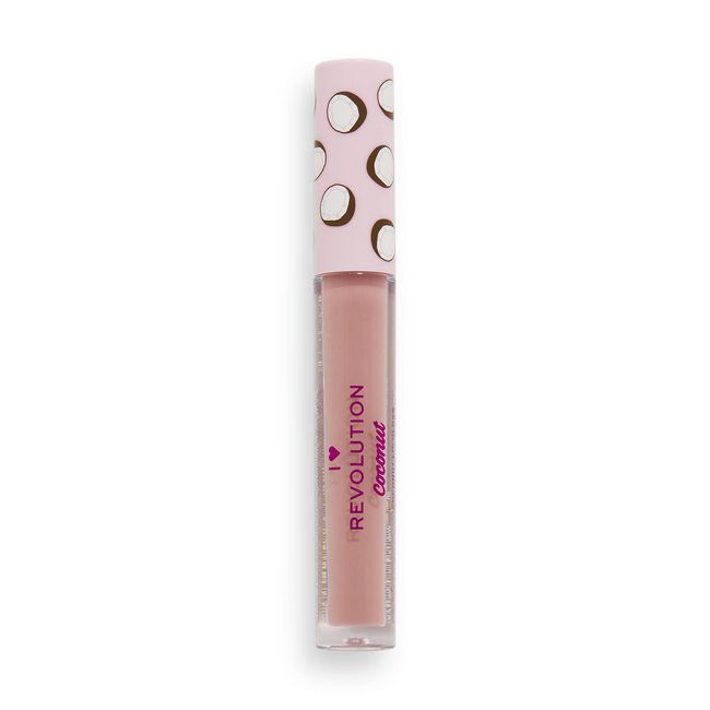 I Heart Revolution (IHEE0) Tasty Coconut Lip Gloss, Nude, Meringue, 2.2ml