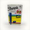 sharpie 12ct blue highlighter pack chisel base smear guard 25010
