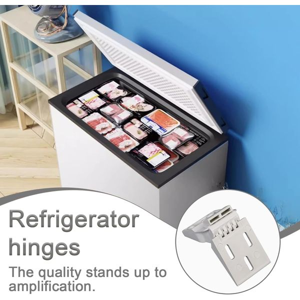 2 Pack Chest Freezer Plastic Hinge, Chest Freezer Hinge Universal, with Screw...