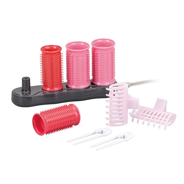 Koizumi KHC-V401/P Hair Curler, Volume Curl, For Overseas Use, 4 Pieces, Pink