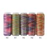 Multicolor Sewing Thread Spools - 5pcs Gradient Quilting & Embroidery Thread for Projects
