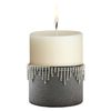 Grey & Diamond Wine Bottle Candle Holder Bottle Coaster