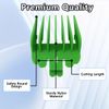 Teemuday Color Coded Replacement Clipper Guards Designed for Wxhl Sterling 1 Plus/3/4/ Eclipse/Reflections Senior,6X Combs Clipper Guides Replacement - 1/16" to 1/2"