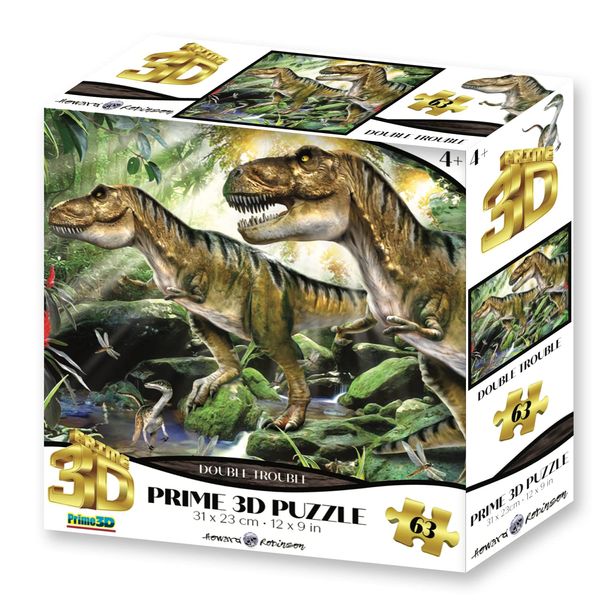 Howard Robinson Super 3D Double Trouble Puzzle (63-Piece)