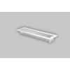 White Steel Floor Register Vent Diffuser w/ Damper, Fits 2-1/4"x12" Duct Opening