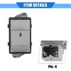 X AUTOHAUX Window Control Switch Compatible for Volkswagen Polo 9N, Front Rear