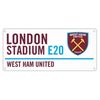 West Ham United Street Sign,Claret/Blue