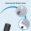 2Pack Button Hook Dressing Aids, Zipper Pulls with Comfort Grip Handle, Dressing Assist Device for Elderly, Arthritis, Disability, Handicapped