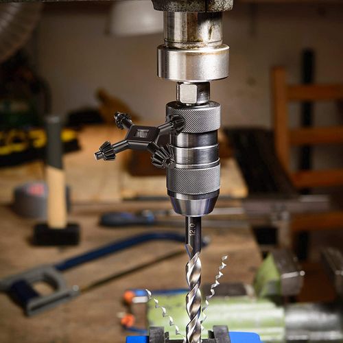 4-Way Chuck Key,2 PCS 4 in 1 Drills Chuck Key Multi-Functional Electric Drill Chunk Key for Most Drills and Power Tools