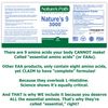 Nature's 9 3000 Essential Amino Branch Chain Acids EAA 90 Tablets Natural Energy