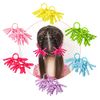 12 Pack Colorful School Hair Bobble Uniform Bobbles,Girls Streamer Hair Bobbles Curly Ribbon Bobbles Hair Bands for Girls School Hair Accessories(Sky Blue,Green,Yellow,Red,Purple)