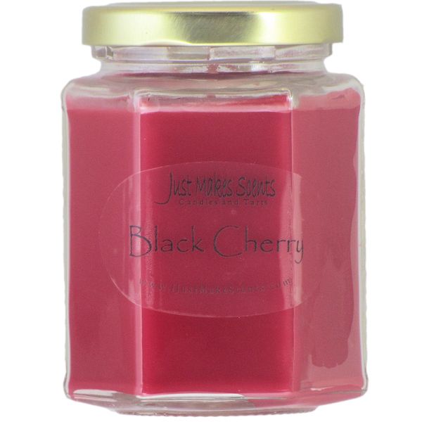 Black Cherry Candle New 8oz Hexagon by Just Makes Scents