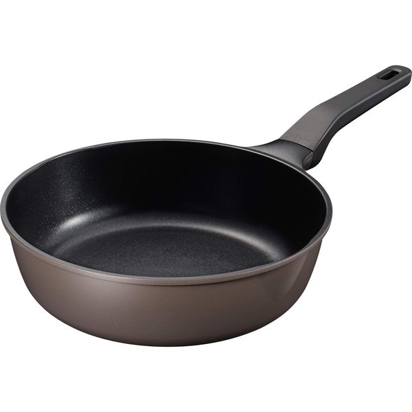 Wahei Freiz Ufufu RB-1846 Deep Frying Pan for Gas Stoves, Diameter: 10.2 Inches (26 cm), Durable & Long Lasting, Smooth and Non-Stick