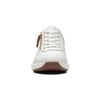 Clarks Womens Un Rio Zip Sneaker, White Leather, 6 UK