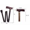 Purple Comfy-Grip Handle Folding Walking Cane Lightweight Adjustable
