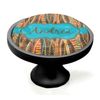 Personalized Tribal Ribbons Cabinet Knob (Black)