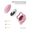 WhoseID Dog Collar with Waterproof AirTag Holder & Anti-Lost QR Code, Cute Bling Warpping Adjustable Width for Small Medium Large Pet (Red, S)