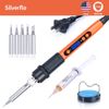 100W Electric Soldering Iron Kit with Adjustable Temperature & iron Handle